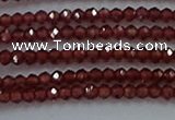 CGA515 15.5 inches 2*2.5mm faceted rondelle red garnet beads