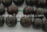 CGA552 15.5 inches 8mm round red green garnet gemstone beads