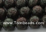 CGA553 15.5 inches 10mm round red green garnet gemstone beads