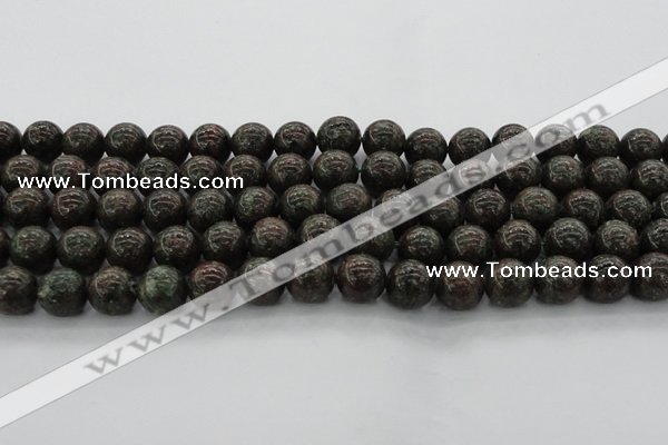 CGA553 15.5 inches 10mm round red green garnet gemstone beads