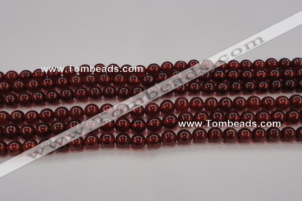 CGA608 15.5 inches 7mm AA grade round natural orange garnet beads