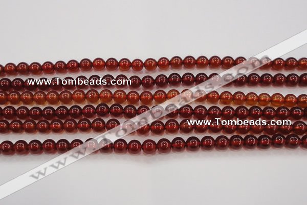 CGA611 15.5 inches 6mm AAA grade round natural orange garnet beads