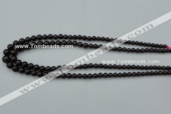 CGA650 15.5 inches 5mm - 10mm round red garnet gemstone beads