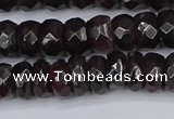 CGA678 15.5 inches 4*7mm faceted rondelle red garnet beads