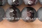 CGA691 15.5 inches 10mm faceted round red garnet beads