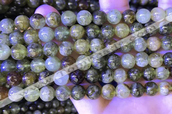 CGA701 15.5 inches 8mm round green garnet beads wholesale