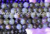 CGA703 15.5 inches 12mm round green garnet beads wholesale