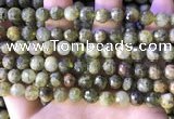 CGA706 15.5 inches 8mm faceted round green garnet beads