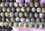 CGA708 15.5 inches 12mm faceted round green garnet beads