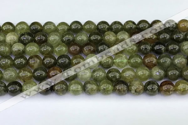 CGA712 15.5 inches 8mm round natural green garnet gemstone beads