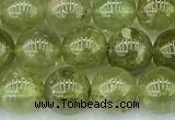 CGA851 15 inches 8mm round green garnet beads