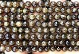 CGA882 15 inches 8mm round green garnet beads wholesale