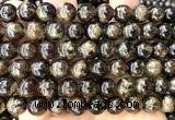 CGA883 15 inches 10mm round green garnet beads wholesale