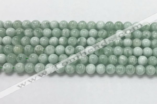 CGA900 15.5 inches 4mm round green angel skin gemstone beads