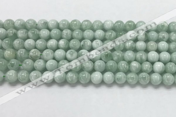 CGA901 15.5 inches 6mm round green angel skin gemstone beads