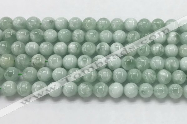 CGA902 15.5 inches 8mm round green angel skin gemstone beads