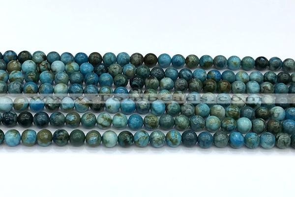 CGA926 15 inches 6mm round blue angel skin beads