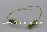 CGB1035 8*18mm - 10*20mm freeform druzy agate bangles