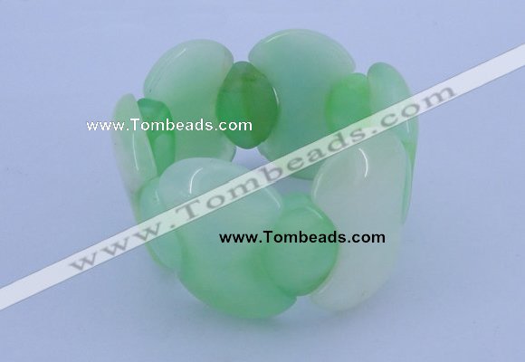 CGB150 8 inches fashion dyed white jade gemstone stretchy bracelet