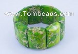 CGB160 8 inches fashion dyed imperial jasper gemstone stretchy bracelet