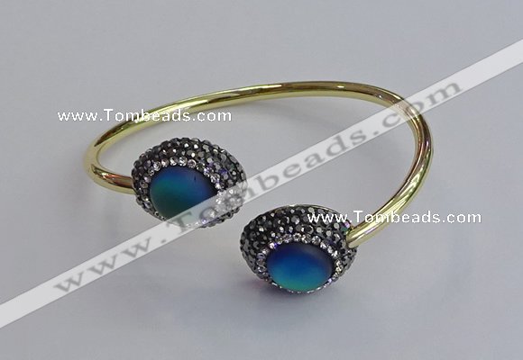 CGB2052 15*20mm oval glass bangles wholesale