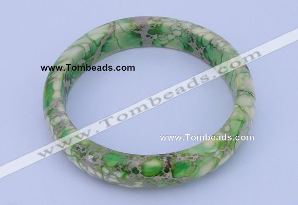 CGB207 Inner diameter 60mm fashion dyed imperial jasper gemstone bangle