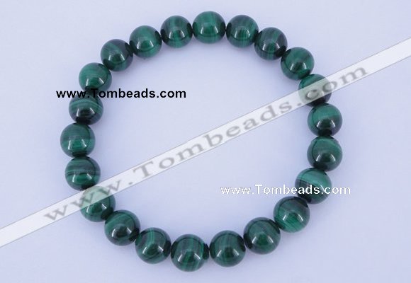 CGB216 2pcs 7.5 inches 6mm natural malachite gemstone bracelets