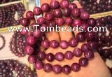 CGB2513 7.5 inches 9mm round ruby zoisite beaded bracelets