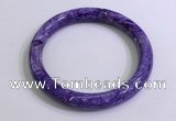 CGB2584 Inner diameter 60mm fashion charoite gemstone bracelet