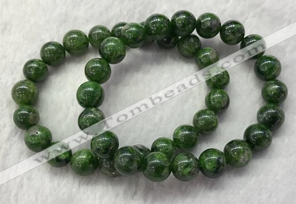 CGB2618 7.5 inches 10mm round diopside quartz beaded bracelets