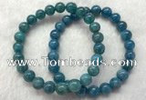 CGB2621 7.5 inches 8mm round natural apatite beaded bracelets