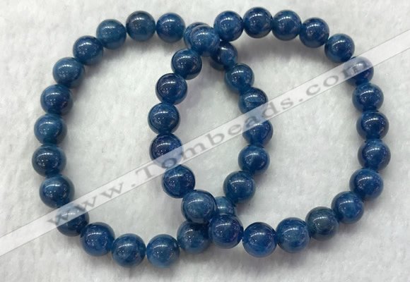 CGB2624 7.5 inches 8mm round natural apatite beaded bracelets