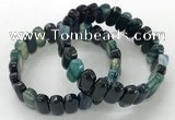 CGB3107 7.5 inches 8*15mm oval agate gemstone bracelets