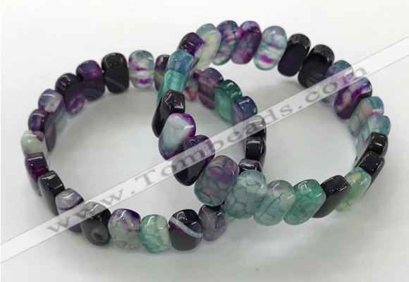 CGB3108 7.5 inches 8*15mm oval agate gemstone bracelets