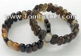 CGB3112 7.5 inches 8*15mm oval agate gemstone bracelets