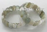 CGB3127 7.5 inches 10*20mm faceted oval agate bracelets