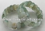 CGB3146 7.5 inches 11*23mm faceted oval agate bracelets