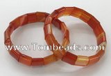 CGB3169 7.5 inches 12*15mm rectangle agate bracelets wholesale