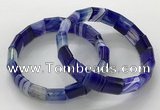 CGB3170 7.5 inches 12*15mm rectangle agate bracelets wholesale