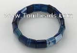 CGB3171 7.5 inches 12*15mm rectangle agate bracelets wholesale