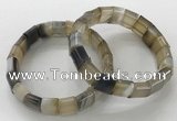 CGB3175 7.5 inches 12*15mm rectangle agate bracelets wholesale