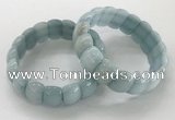 CGB3223 7.5 inches 12*20mm oval imitation aquamarine bracelets