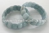 CGB3223 7.5 inches 12*20mm oval imitation aquamarine bracelets