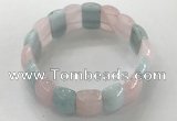 CGB3224 7.5 inches 12*20mm oval mixed gemstone bracelets