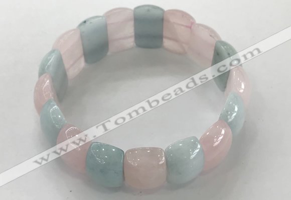 CGB3224 7.5 inches 12*20mm oval mixed gemstone bracelets