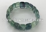 CGB3226 7.5 inches 12*20mm oval fluorite gemstone bracelets