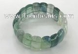 CGB3243 7.5 inches 12*25mm oval fluorite gemstone bracelets