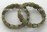 CGB3270 7.5 inches 10*15mm faceted marquise unakite bracelets