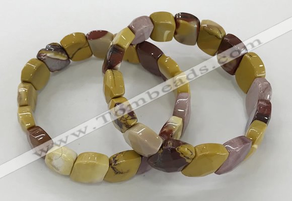 CGB3271 7.5 inches 10*15mm faceted marquise mookaite bracelets