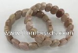 CGB3274 7.5 inches 10*15mm faceted oval rhodochrosite bracelets